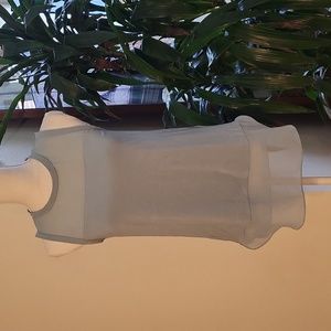 Vince Camuto Blue Tank Blouse Sheer Top and Bottom